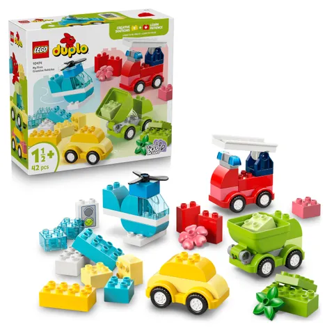 LEGO Duplo Veicoli Creativi - Gioco Didattico e di Ordinamento con Macchine, Camion e