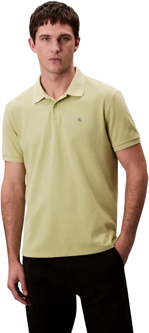 Calvin Klein SS Monogram Pique Polo Lv040Em269, Polo, Uomo, Beige (Winter Pear), XS
