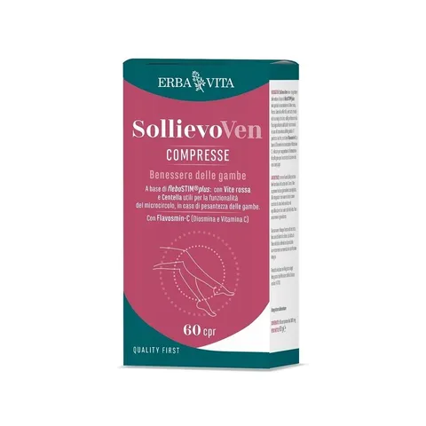 ERBA VITA Sollievo Ven integratore alimentare 60 Caspule - per il benessere delle gambe