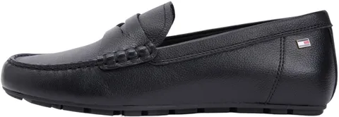 Tommy Hilfiger Flag Leather Driver Loafer Fw0fw09350, Scarpe Donna, Black (Black), 41 EU