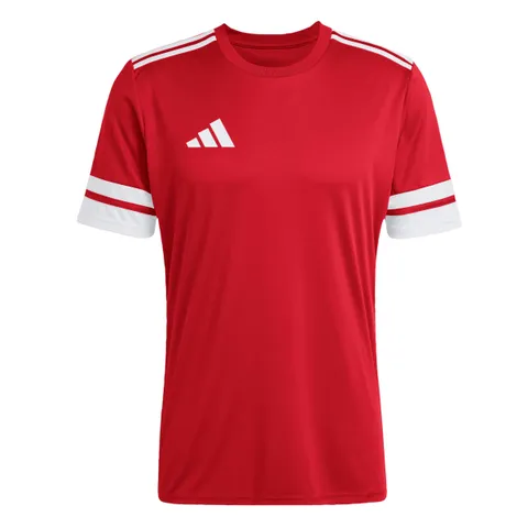 adidas Uomo Squadra25 Jersey Short Sleeve Shirt, Team Power Red 2 / White, XL