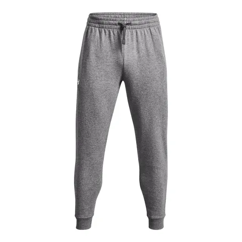 Under Armour Men's Rival Fleece Joggers - Castlerock Light Heather / / White - XL