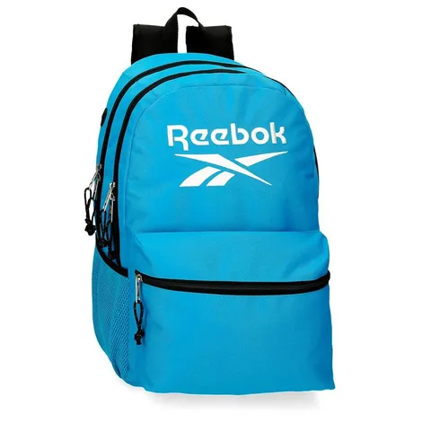 Reebok Boston Zaino Scuola Doppio Comparto Blu 31x44x15 cm Poliestere 20,46L