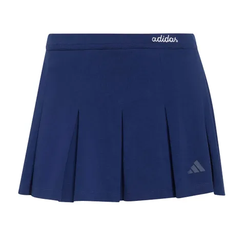 adidas Femme Seasonal Essentials Colorpop Skirt with Inner Leggings, Dark Blue/White, XL