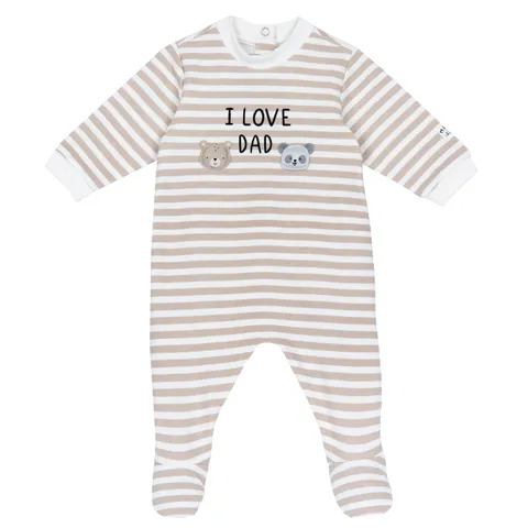 Chicco Tutina Bimbo 0-24 in Morbido Cotone con Comoda Apertura a Patello FW25 253