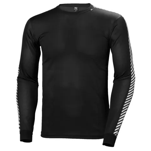 Helly Hansen Hommes HH Lifa Stripe Crew, Noir, 3XL