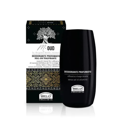 Helan, M Oud, Deodorante Uomo Roll-On Profumato e Traspirante - Deodorante Fresco e