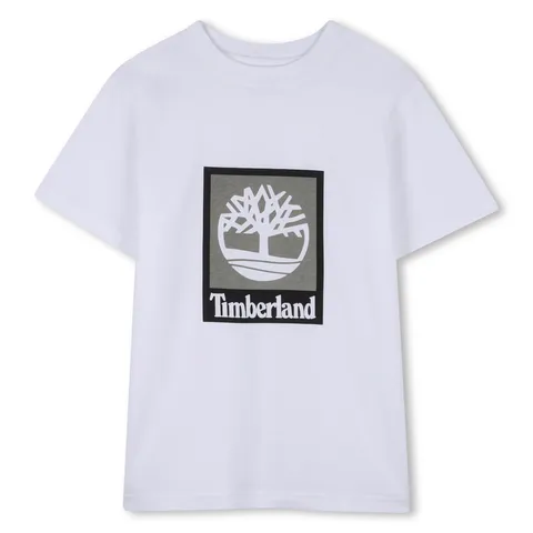 Timberland T-Shirt Bambino, Bianco, 14 Anni