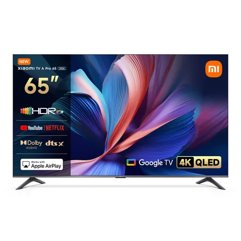 Xiaomi TV A Pro 65, 65 pollici (165 cm), 4K UHD QLED, Smart TV, Google TV, Triple Tuner