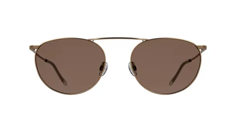 Calvin Klein Unisex Adult Sunglasses CK26106ST - Matte Amber Gold with Solid Brown Lens