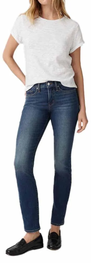 Levi's 314 Shaping Straight, Jeans Donna, Zealous Blue, 27W / 30L