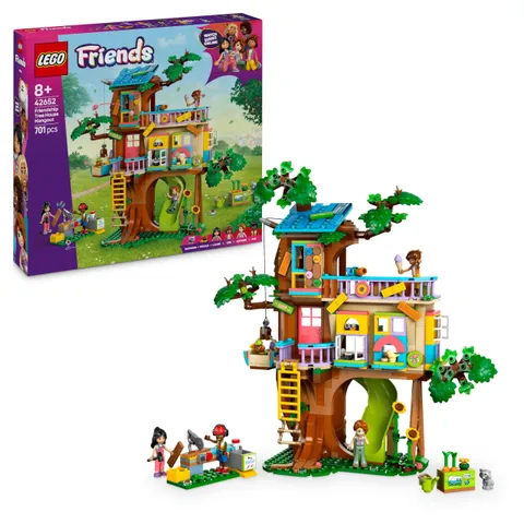 LEGO Friends Casa sull’Albero dell’Amicizia Giocattolo - Include 2 Figure di Animali, 4