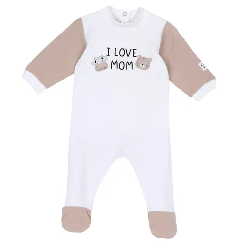 Chicco Tutina Bimbo 0-24 in Morbido Cotone con Comoda Apertura a Patello FW25 253