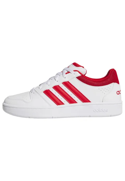 adidas Uomo Hoops Classic Shoes, Ftwr White/Red/Ftwr White, 36 2/3 EU