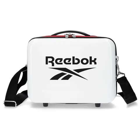 Reebok Maveryck Borsa da toilette adattabile con tracolla Rosso 29x21x15 cm ABS rigido