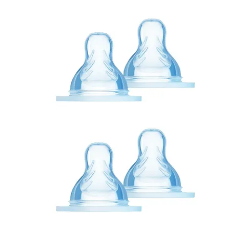 MAM Quadripack con 2 Tettarelle Misura 3 e 2 Tettarelle Misura X (Set da 4), Tettarella MAM piatta e simmetrica in morbido Silicone SkinSoft, Kit da 2 accessori neonato 4+ mesi per l'allattamento