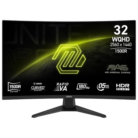 MSI MAG 321CQF E18 Monitor Gaming Curvo 31.5" QHD
