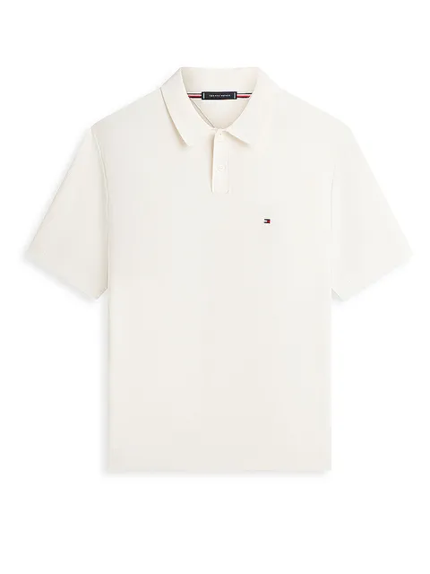 Tommy Hilfiger Cool Touch Structure SS Polo Mw0mw42795 Altri Maglioni, Yellow (Ivory Petal), XL Uomo