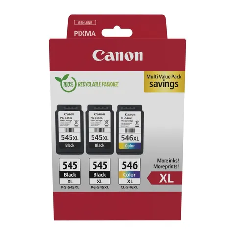 Canon Cartucce PG-545XL/CL-546XL 3 Pezzi Alta Capacità
