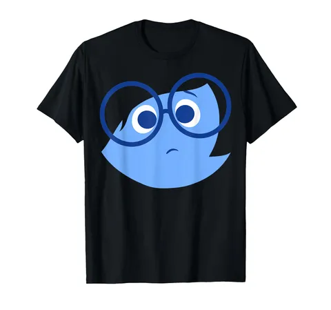 Disney Pixar Inside Out Sad Face Halloween Maglietta