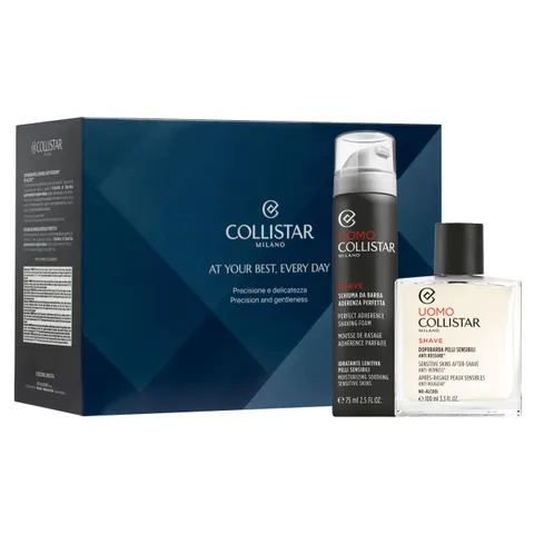 Collistar Cofanetto Regalo Uomo Rasatura e Dopobarba, con Pochette