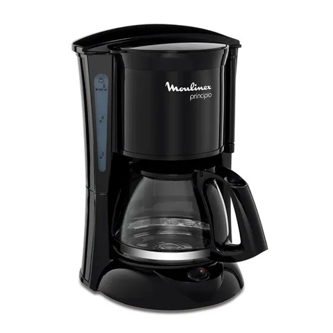 Moulinex FG1528 Principio Caffettiera Americana con Sistema Antigoccia, 6 Tazze, Potenza