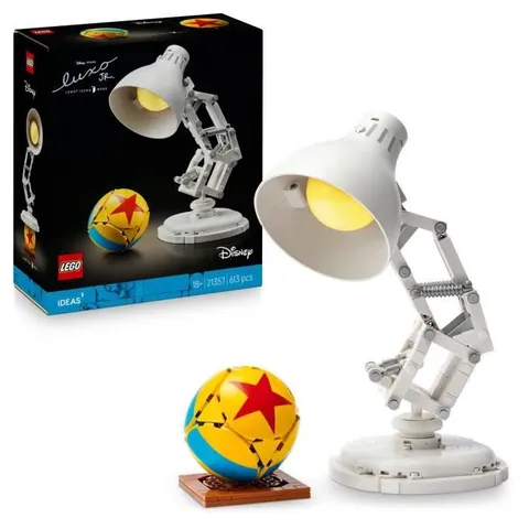 LEGO Ideas | Disney Pixar Luxo Jr. - Set con Lampada da Costruire per Adulti - Gadget