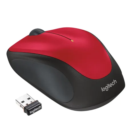 Logitech M235 Mouse Wireless Rosso
