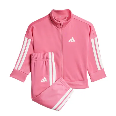adidas Unisex - Bimbi 0-24 Essentials Climacool Track Suit, pink fusion/white, 0-3 Months