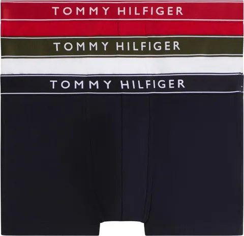 Tommy Hilfiger UM0UM03882 Tronco da Uomo 3P DTM, Rosso (TH Wht/Med Red/Dsrt Sky), XXL