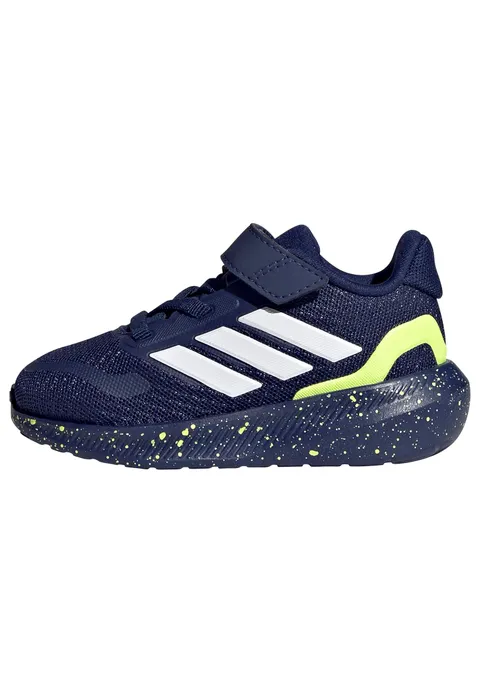 adidas Unisex - Bimbi 0-24 Runfalcon 5 Infants Shoes, Dark Blue/Ftwr White/Hi-RES Yellow