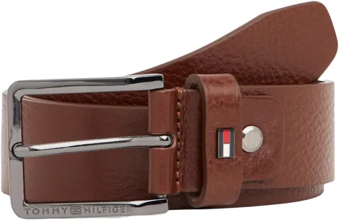 Tommy Hilfiger Uomo Cintura Oliver 3,5 cm Cintura in Pelle, Marrone (Coffee Bean), 85 cm