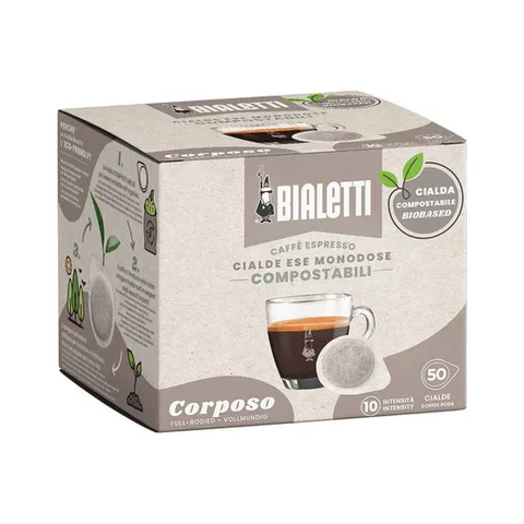 Bialetti Cialde Monodose, Box 50 pezzi, Corposo