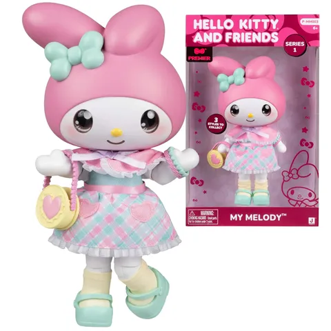Hello Kitty - My Melody Premier Bambola 20 cm, 9 Punti Di Articolazione, Vestiti E