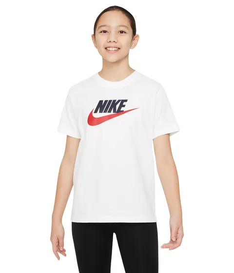 Nike FZ5178-100 K NSW Tee Futura HBR T-Shirt Bambino White Taglia S