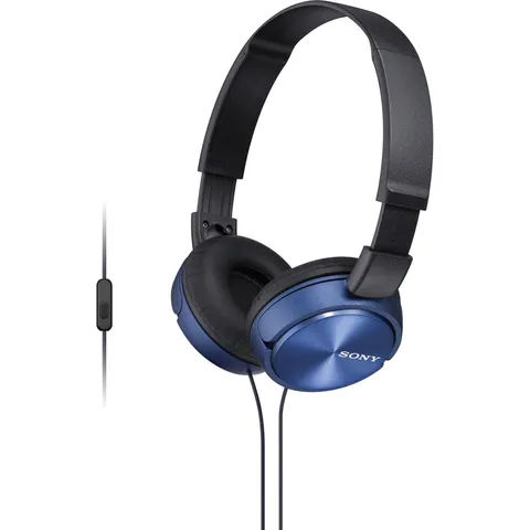 Sony MDR-ZX310AP - Cuffie on-ear con microfono, Blu