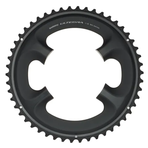 Shimano FC-6800 Ultegra 11Vx34/50T, Corona Singola, Nero, 50D MA