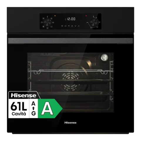 Hisense BI62220AB Nuovo Forno Multifunzione, Cavità 61 litri, 7 funzioni, Even Bake
