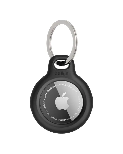 belkin Custodia per AirTag con anello portachiavi (Secure Holder, guscio protettivo