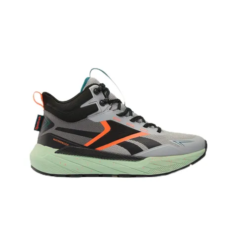 Reebok Scarpe da Ginnastica da Uomo Base Trail Mid, Grigio 2/Nero/Arancione Flare, 39 EU