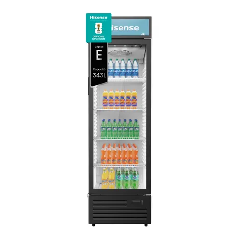 Hisense CPC381N7ABD Frigorifero commerciale per bevande, 343 litri, Illuminazione interna