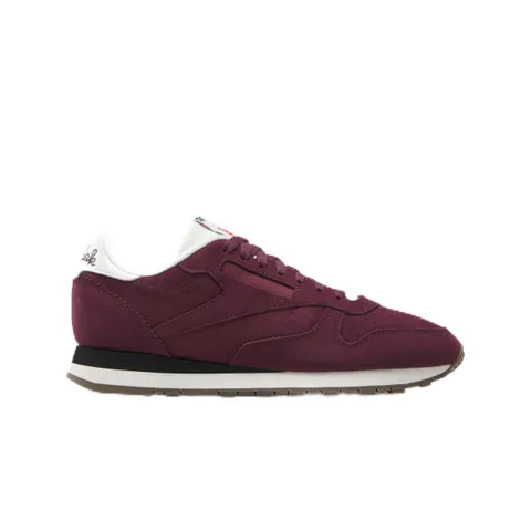 Reebok Unisex Classic Leather Sneaker, Black Cherry/Chalk/Black, 40 EU, Black Cherry
