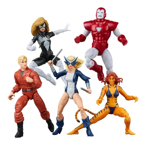 Hasbro Marvel Legends Series, The West Coast Avengers, Confezione da 5 Action Figure