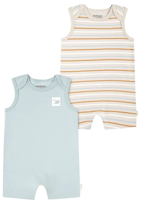 Huggies Romper (2-Pack) Baby Boy Green