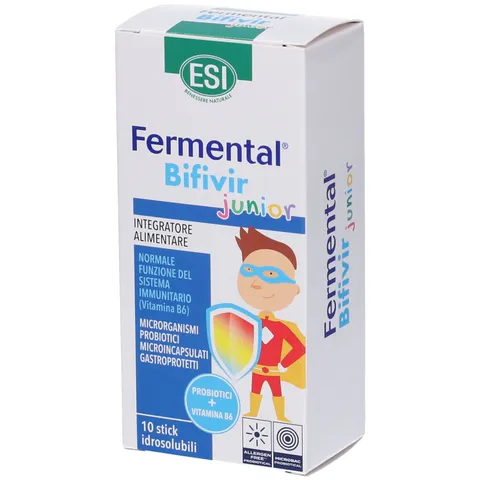 ESI, Fermental Bifivir Junior, Integratore Alimentare per l'Equilibrio della Flora