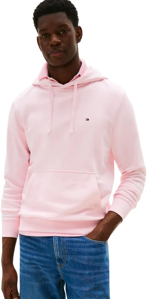 Tommy Hilfiger Uomo Felpa con Cappuccio Essential Terry con Tasca a Marsupio, Rosa (Pink