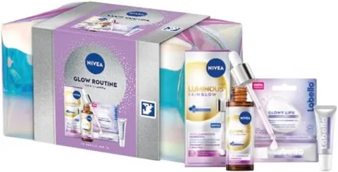 Nivea Glow Routine Cofanetto regalo donna, Set regalo donna con Luminous630 Skin Glow