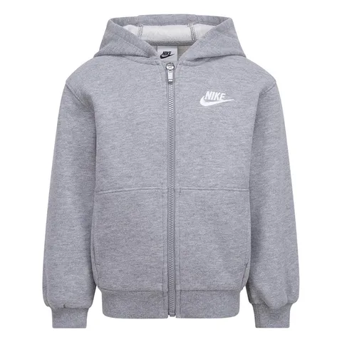 Nike Club Fleece Lbr Fz Giacca per bambini Dk Grey Heather 6/7 anni