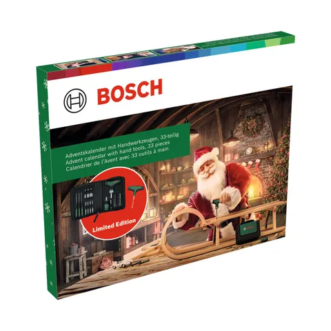 Bosch calendario avvento utensili manuali 2024, 33 pz. (set utens. cacciavite a