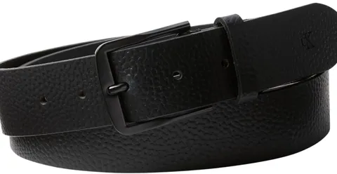 Calvin Klein Jeans Cinture classiche piatte da uomo, 35 mm, LV04G7022G, nero (nero/nero